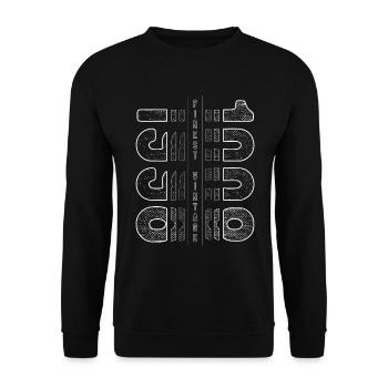 Finest Millésime 1998 Année de naissance 1998 Anniversaire - Sweat-shirt Unisexe - noir - Devant - Alina (178cm) & Michal (187cm)