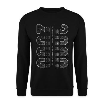 Finest Millésime 2000 Année de naissance 2000 Anniversaire - Sweat-shirt Unisexe - noir - Devant - Alina (178cm) & Michal (187cm)