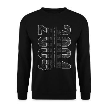 Finest Vintage 2004 Year of birth 2004 Birthday - Unisex Sweatshirt - black - Front - Alina (178cm) & Michal (187cm)