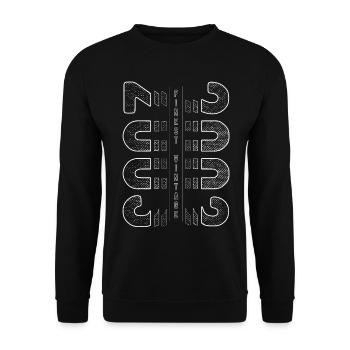 Finest Vintage 2003 Year of birth 2003 Birthday - Unisex Sweatshirt - black - Front - Alina (178cm) & Michal (187cm)