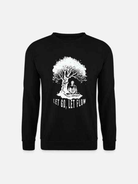 Buddhist Meditation Zen Buddha Buddhism and Yoga - Unisex Sweatshirt - black