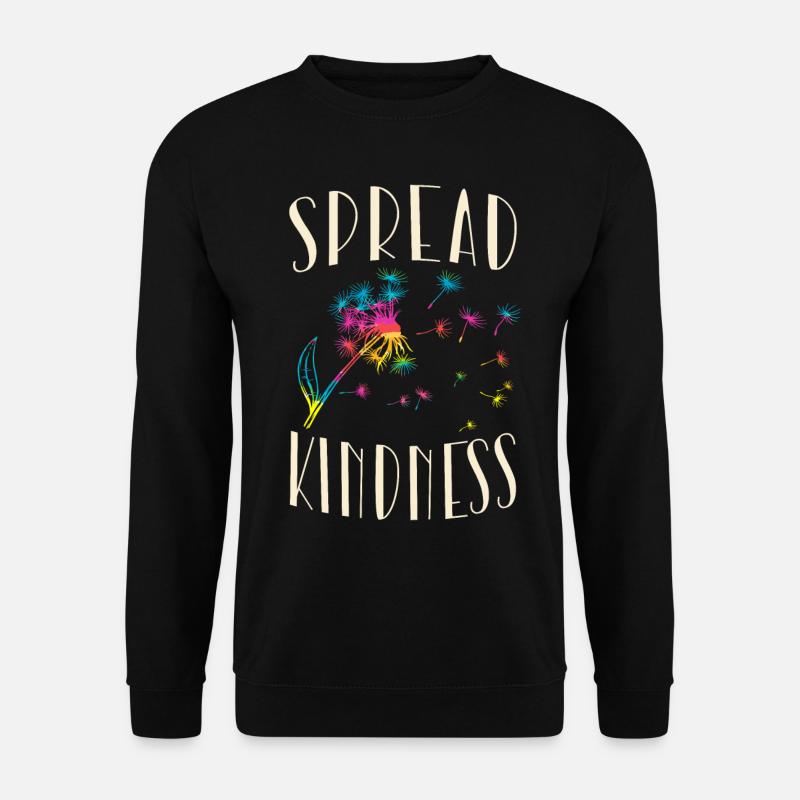 Verbreiten Sie Freundlichkeit Inspiration - Unisex Pullover - Schwarz