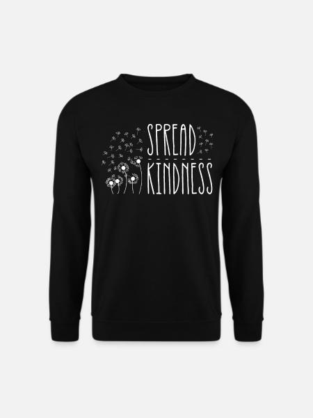 Verbreiten Sie Freundlichkeit Inspiration - Unisex Pullover - Schwarz