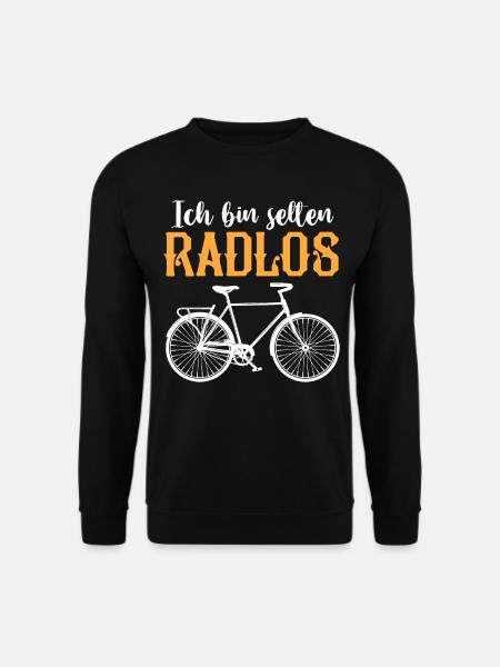 Ich Bin Selten Radlos Fahrrad - Unisex Pullover - Schwarz