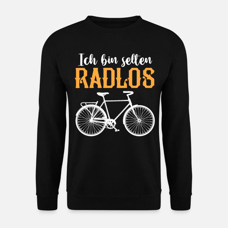 Ich Bin Selten Radlos Fahrrad - Unisex Pullover - Schwarz