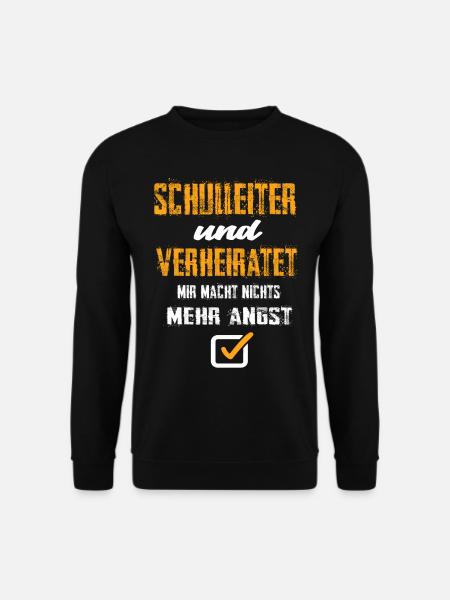 Schulleiter und Verheiratet - Unisex Pullover - Schwarz