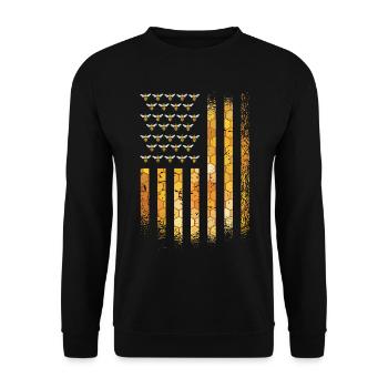 Beekeepers Bees Honey bees Beekeeping - Unisex Sweatshirt - black - Front - Alina (178cm) & Michal (187cm)