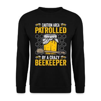 Beekeepers Bees Honey bees Beekeeping - Unisex Sweatshirt - black - Front - Alina (178cm) & Michal (187cm)