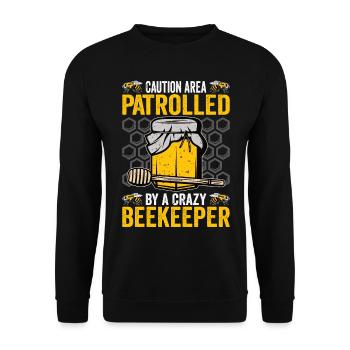 Beekeepers Bees Honey bees Beekeeping - Unisex Sweatshirt - black - Front - Alina (178cm) & Michal (187cm)
