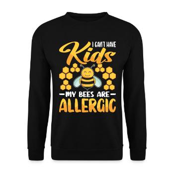 Beekeepers Bees Honey bees Beekeeping - Unisex Sweatshirt - black - Front - Alina (178cm) & Michal (187cm)