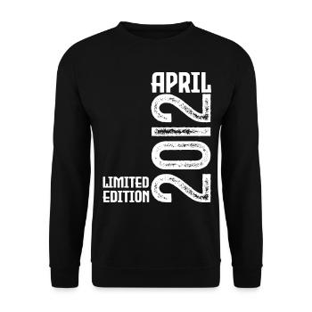 Cadeau Avril 2012. Anniversaire avril 2012. April. - Sweat-shirt Unisexe - noir - Devant - Alina (178cm) & Michal (187cm)
