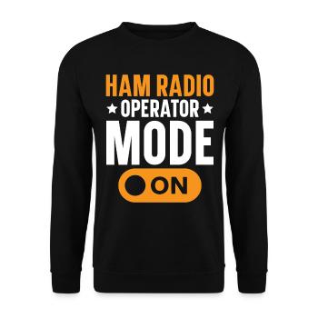 Ham Radio Operator Mode Radio Operator Ham Radio - Unisex Sweatshirt - black - Front - Alina (178cm) & Michal (187cm)