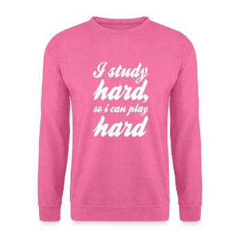 Studieren Spruch - Unisex Pullover - Pink - Vorne