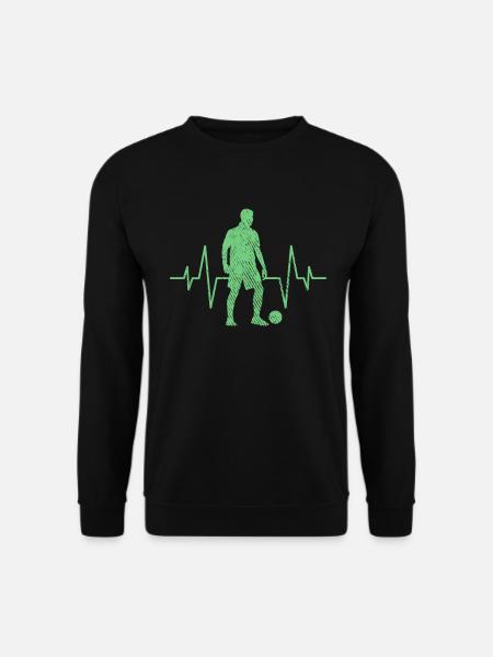 Fußball Herzschlag - Unisex Pullover - Schwarz