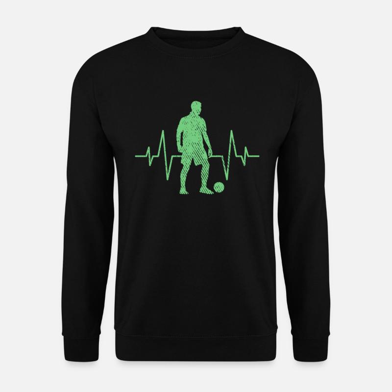 Fußball Herzschlag - Unisex Pullover - Schwarz
