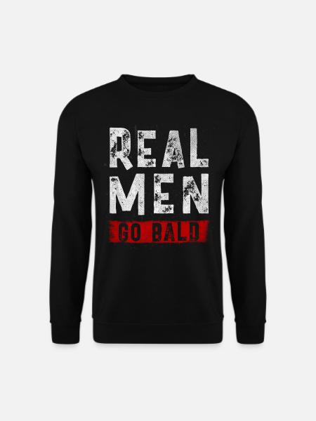 Being Bald Bald Guy With A Beard Bald Dad - Unisex Pullover - Schwarz