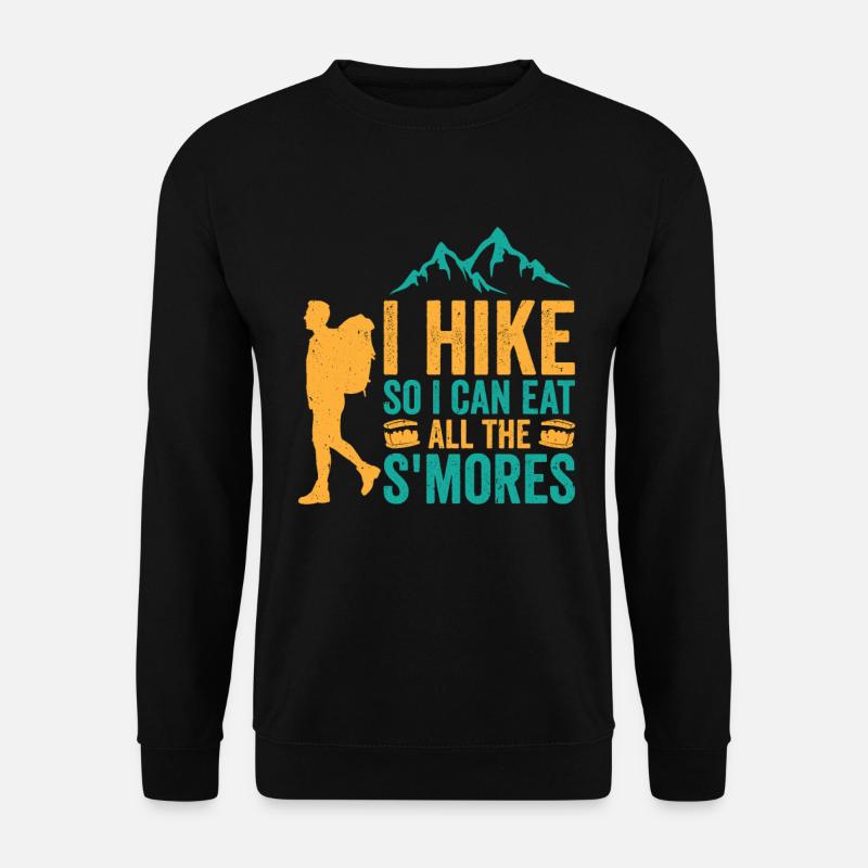 Hiking Camping Mountain Hiker - Unisex Sweatshirt - black
