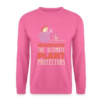 Gartenarbeit Igel Pflanzung Botanik Garten - Unisex Pullover - Pink - Vorne