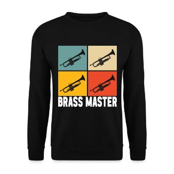 Trumpet Trumpet Player - Unisex Sweatshirt - black - Front - Alina (178cm) & Michal (187cm)
