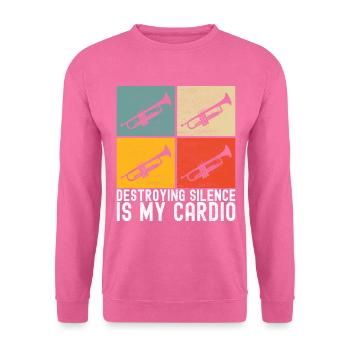 Trompete Trompetenspieler - Unisex Pullover - Pink - Vorne