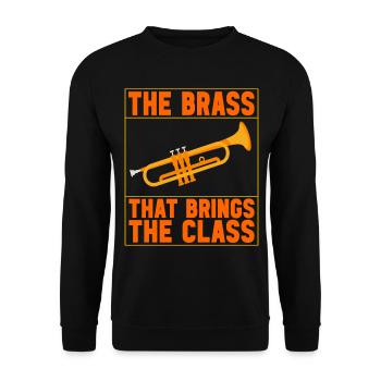 Trumpet Trumpet Player - Unisex Sweatshirt - black - Front - Alina (178cm) & Michal (187cm)
