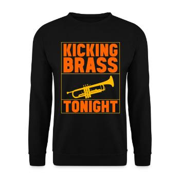 Trumpet Trumpet Player - Unisex Sweatshirt - black - Front - Alina (178cm) & Michal (187cm)