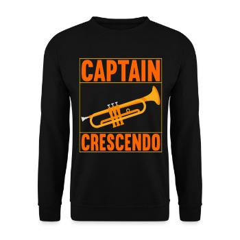 Trumpet Trumpet Player - Unisex Sweatshirt - black - Front - Alina (178cm) & Michal (187cm)