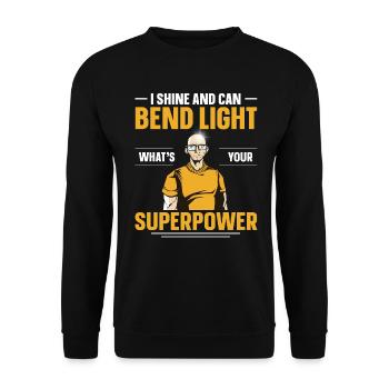 Being Bald Bald Guy With A Beard Bald Dad - Unisex Sweatshirt - black - Front - Alina (178cm) & Michal (187cm)