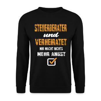 Steuerberater - Unisex Pullover - Schwarz - Vorne - Alina (178cm) & Michal (187cm)