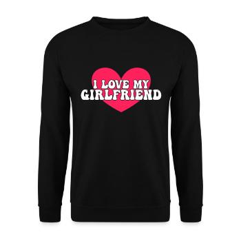 J’aime ma copine - Sweat-shirt Unisexe - noir - Devant - Alina (178cm) & Michal (187cm)