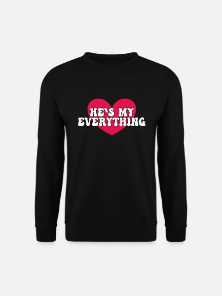 Kæreste kæreste par siger - Unisex sweater - sort
