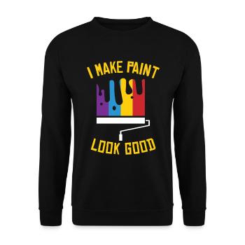 Painter Painting Professional Painter Master - Unisex Sweatshirt - black - Front - Alina (178cm) & Michal (187cm)