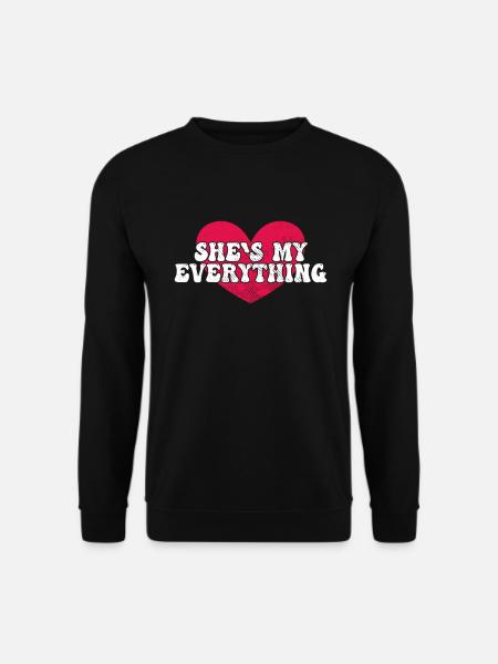 Boyfriend Girlfriend Couple Saying - Unisex Sweatshirt - black