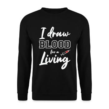 Phlebotomist Phlebotomie Krankenschwester Tech - Unisex Pullover - Schwarz - Vorne - Alina (178cm) & Michal (187cm)