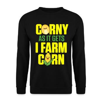 Maïs Agriculture Cultures Agriculture - Sweat-shirt Unisexe - noir - Devant - Alina (178cm) & Michal (187cm)