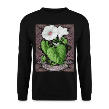Field winds, winds, vintage botanical illustration - Unisex Sweatshirt - black - Front - Alina (178cm) & Michal (187cm)