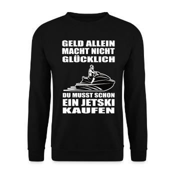 Jetski - Unisex Pullover - Schwarz - Vorne - Alina (178cm) & Michal (187cm)