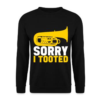 Tuba tuba player - Unisex Sweatshirt - black - Front - Alina (178cm) & Michal (187cm)