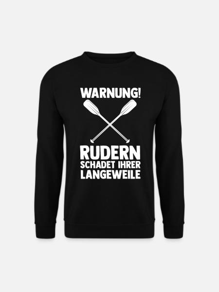 Paddeln Rudern Ruderer - Unisex Pullover - Schwarz