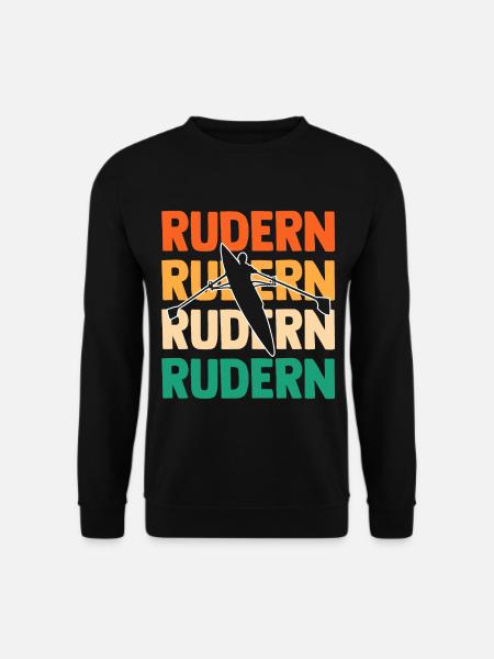 Paddeln Rudern Ruderer - Unisex Pullover - Schwarz