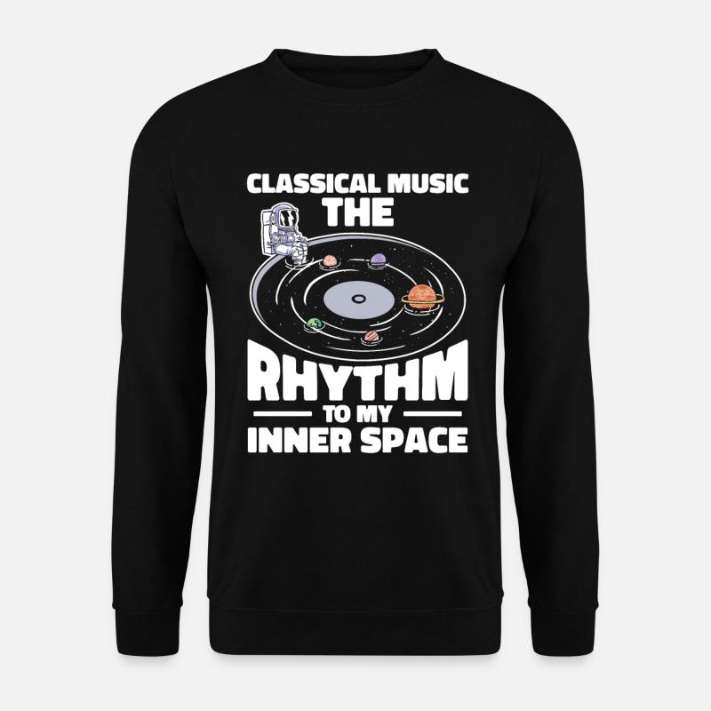 Astronaute spatial Musique classique Astronomie - Sweat-shirt Unisexe - noir