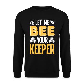 Beekeepers Bees Honey bees Beekeeping - Unisex Sweatshirt - black - Front - Alina (178cm) & Michal (187cm)