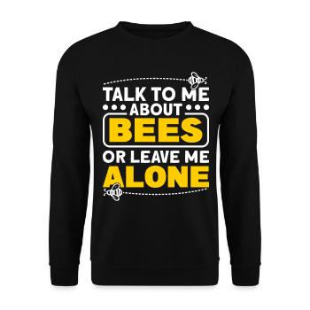 Beekeepers Bees Honey bees Beekeeping - Unisex Sweatshirt - black - Front - Alina (178cm) & Michal (187cm)