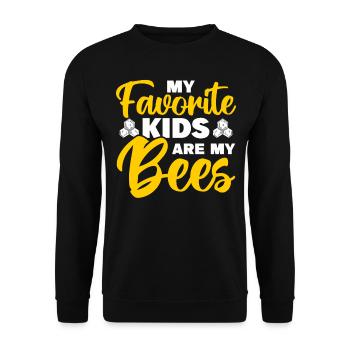 Beekeepers Bees Honey bees Beekeeping - Unisex Sweatshirt - black - Front - Alina (178cm) & Michal (187cm)