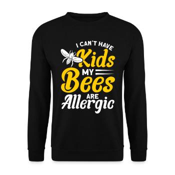 Beekeepers Bees Honey bees Beekeeping - Unisex Sweatshirt - black - Front - Alina (178cm) & Michal (187cm)