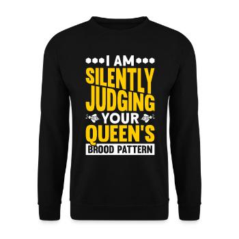 Beekeepers Bees Honey bees Beekeeping - Unisex Sweatshirt - black - Front - Alina (178cm) & Michal (187cm)