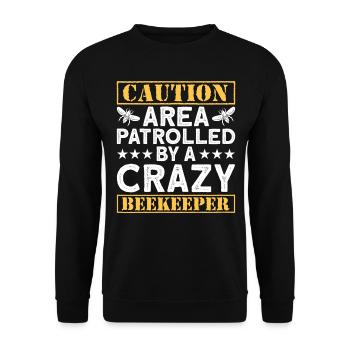 Beekeepers Bees Honey bees Beekeeping Lus - Unisex Sweatshirt - black - Front - Alina (178cm) & Michal (187cm)