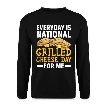 For me, every day is the National Day of Culture. - Unisex Sweatshirt - black - Front - Alina (178cm) & Michal (187cm)