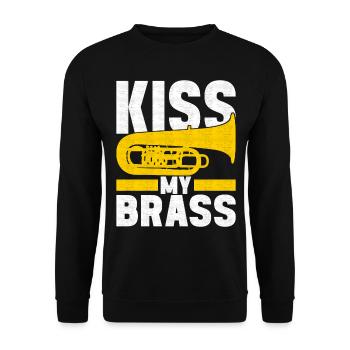 Tuba tuba player - Unisex Sweatshirt - black - Front - Alina (178cm) & Michal (187cm)