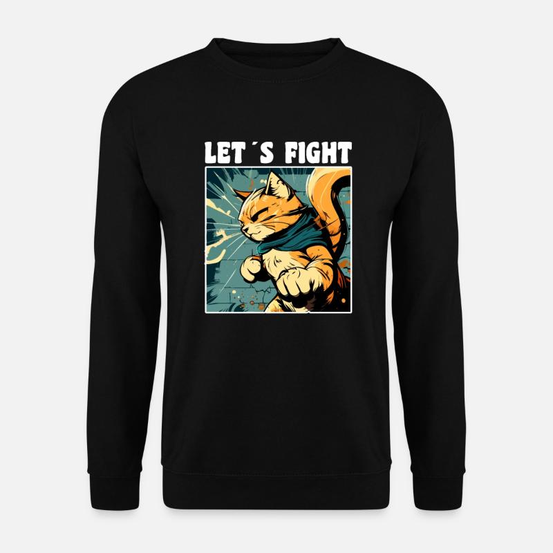 Karate Cat - Unisex Sweatshirt - black